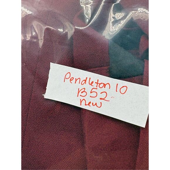 Pendleton Blazer Suit Jacket Women Size 10‎ Red Wool New - Picture 7 of 10